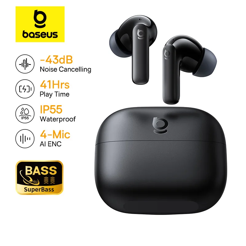 Earbuds Anc Wireless - 베이스어스 베이스 EP10/BP1 NC -43dB 노이즈