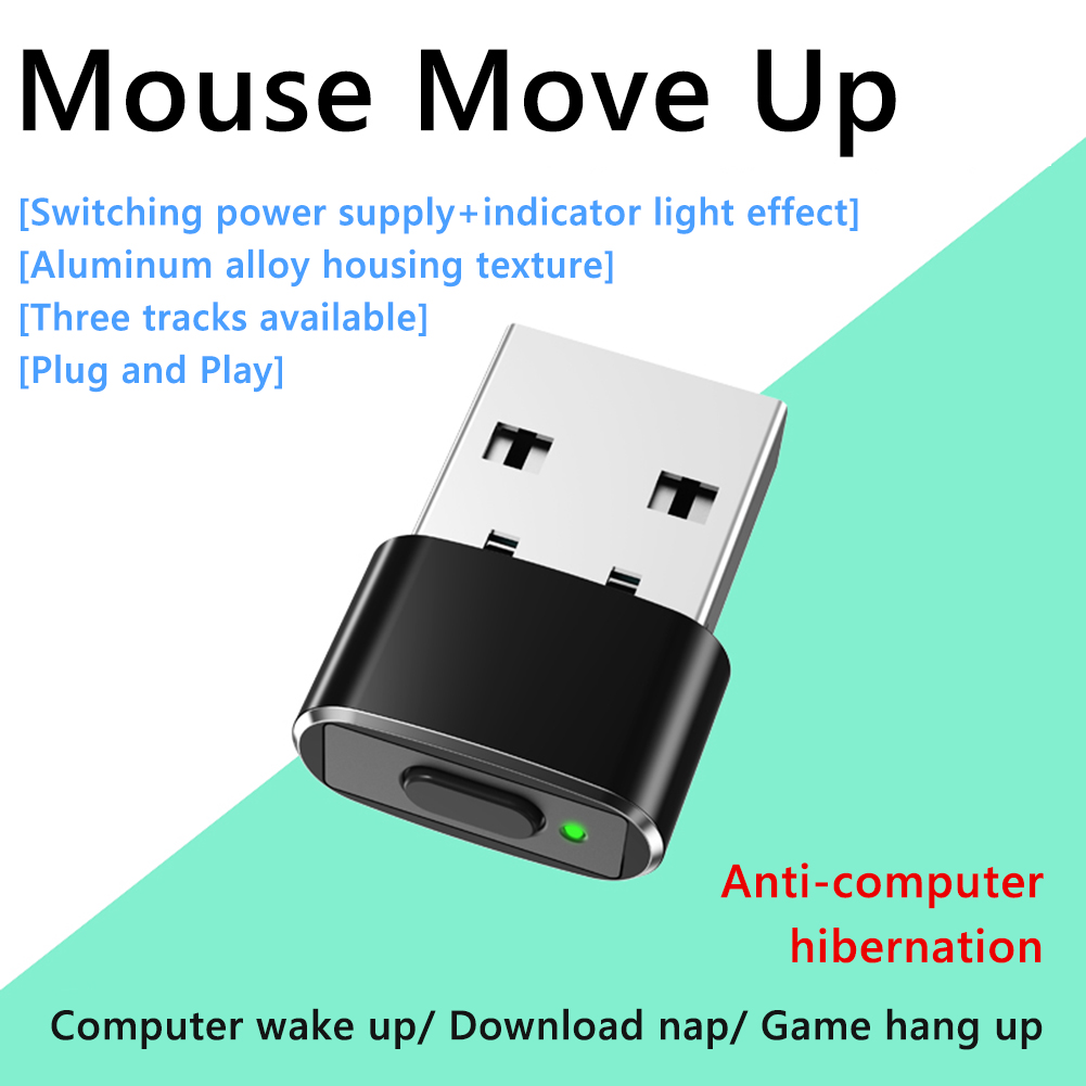 별도의 모드와 ON/OFF 버튼을 갖춘 USB 마우스  - Auto Mouse Mover 리뷰 및 가격