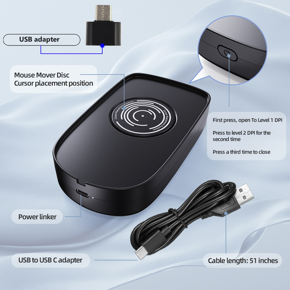 USB 마우스 지글러 자동 이동 기능으로 컴퓨터 잠금  - Auto Mouse Mover 리뷰 및 가격