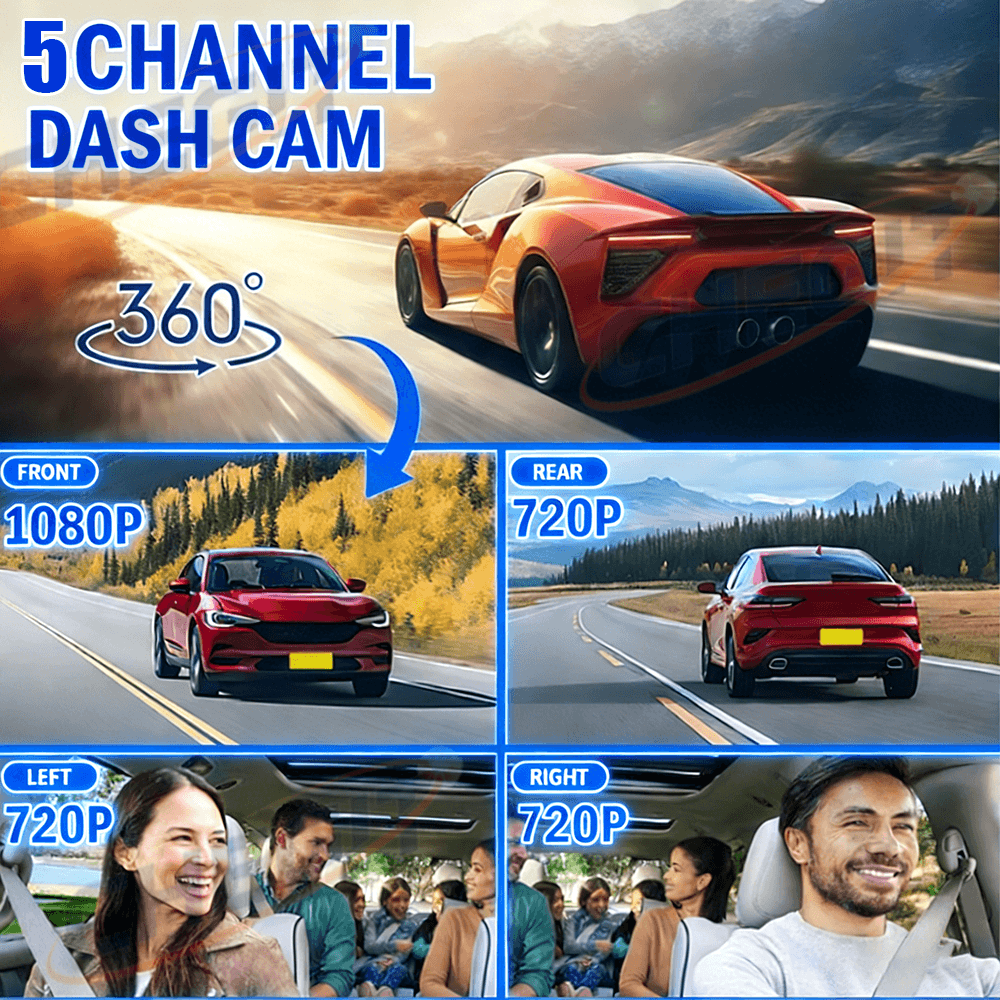 2026 신형 3/5채널 차량용 DVR 1080P 비디 - Panoramic Dash Cam 360 리뷰 및 가격