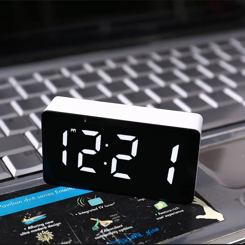 LED 전자 시계 거울 알람 시계 - 가정용품 스마트  - Electronics Gadgets Wholesale 리뷰 및 가격