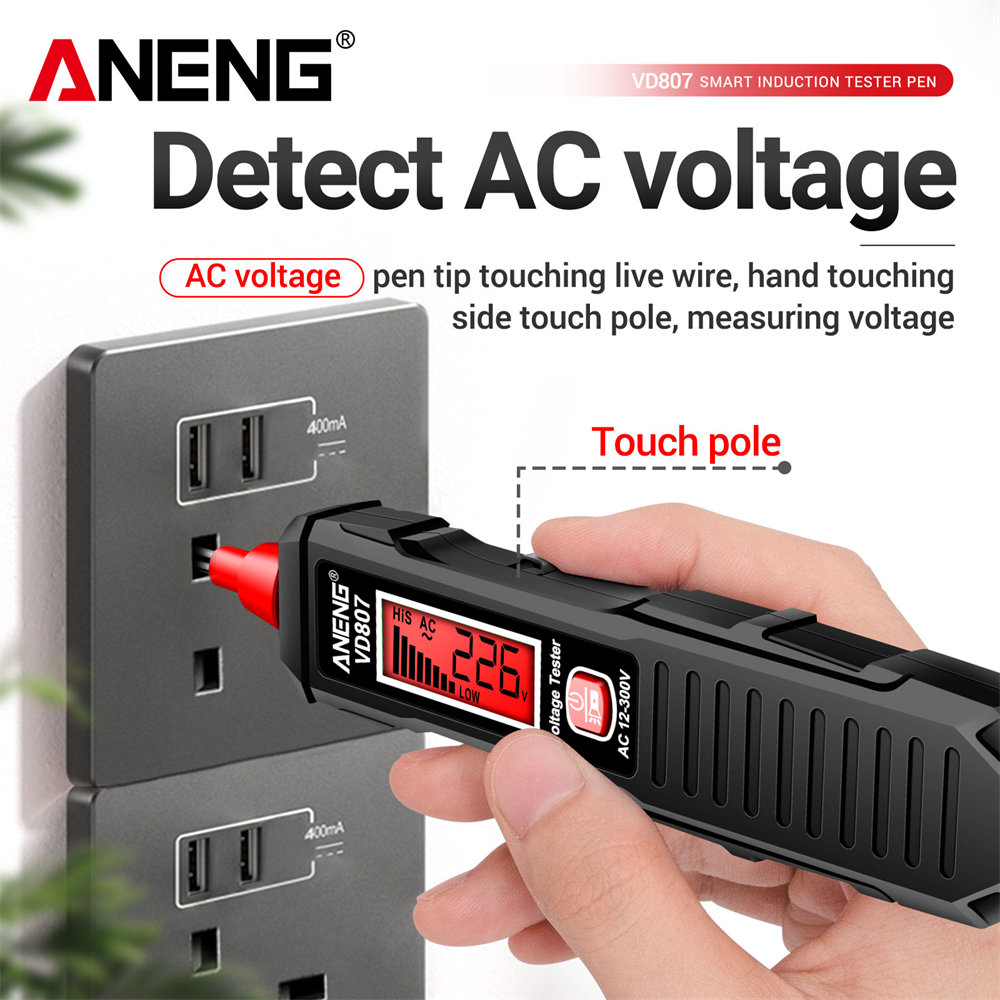 ANENG VD807 스마트 전기 펜 테스터 NCV 센 - Smart Pen Digital 리뷰 및 가격