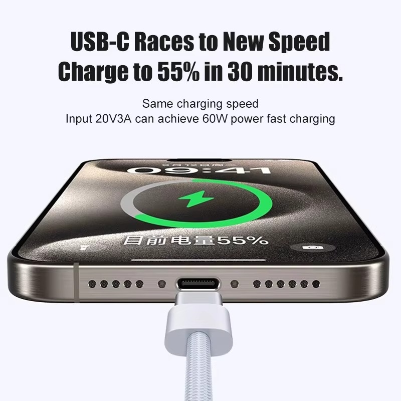 Usb A to Type C 컬러 케이블 20W App - Electronics Gadgets Wholesale 리뷰 및 가격