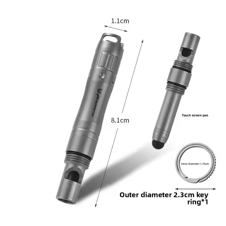 티타늄 합금 EDC 펜, 비상용 호루라기, 실리콘 스타 - Smart Pen Digital 리뷰 및 가격