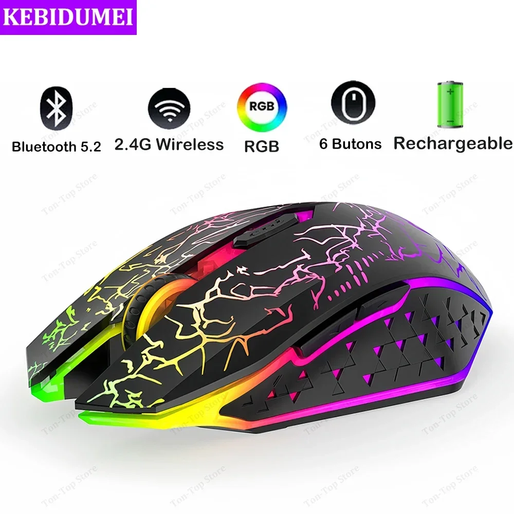 Bluetooth 5.2 마우스 RGB 2.4G 무선  - Auto Mouse Mover 리뷰 및 가격
