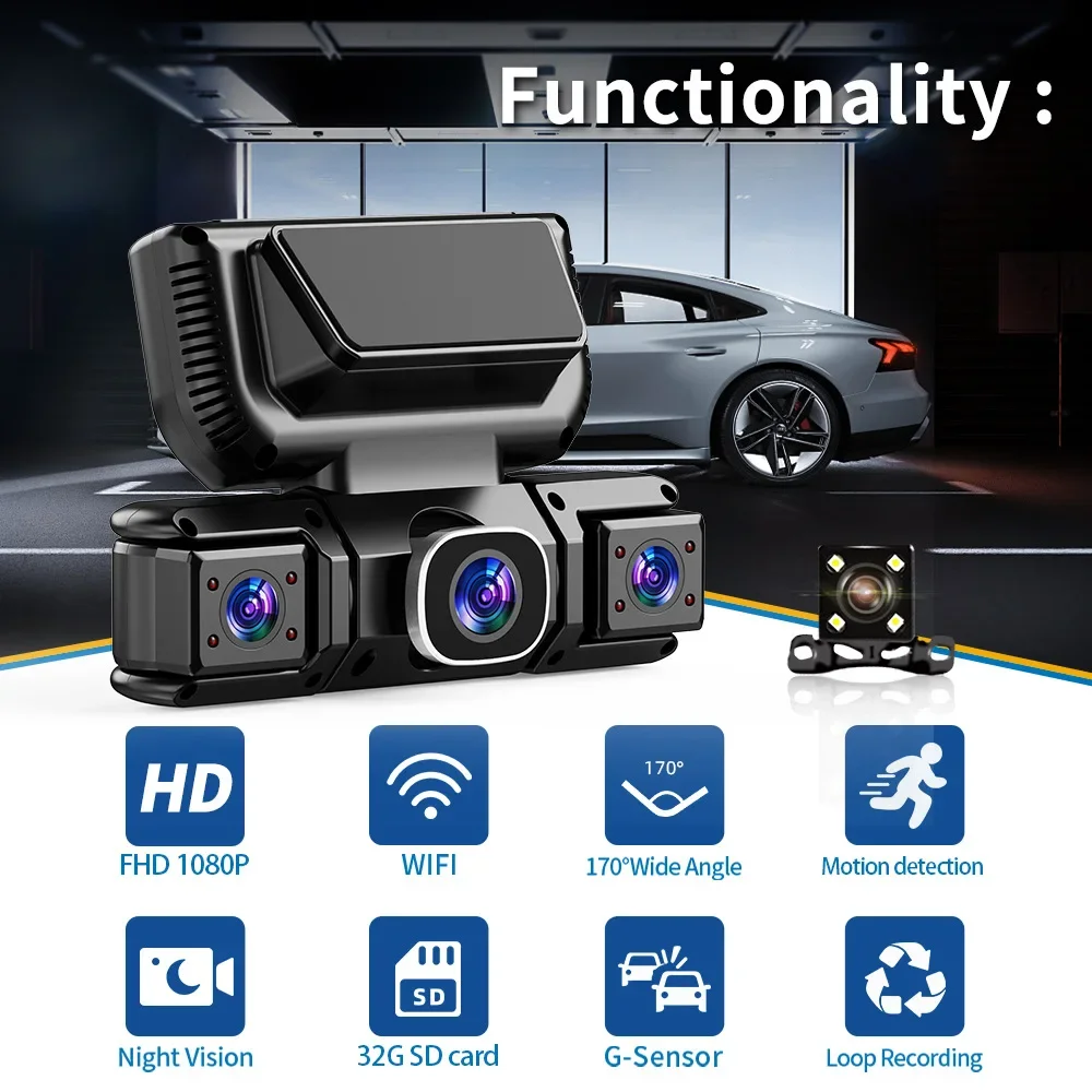 360도 4채널 전방 좌측 우측 후방 카메라 WIFI  - Panoramic Dash Cam 360 리뷰 및 가격
